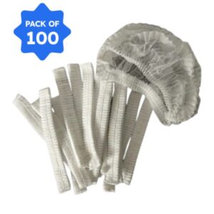 Non-Woven Spring Caps White (Pack of 80)