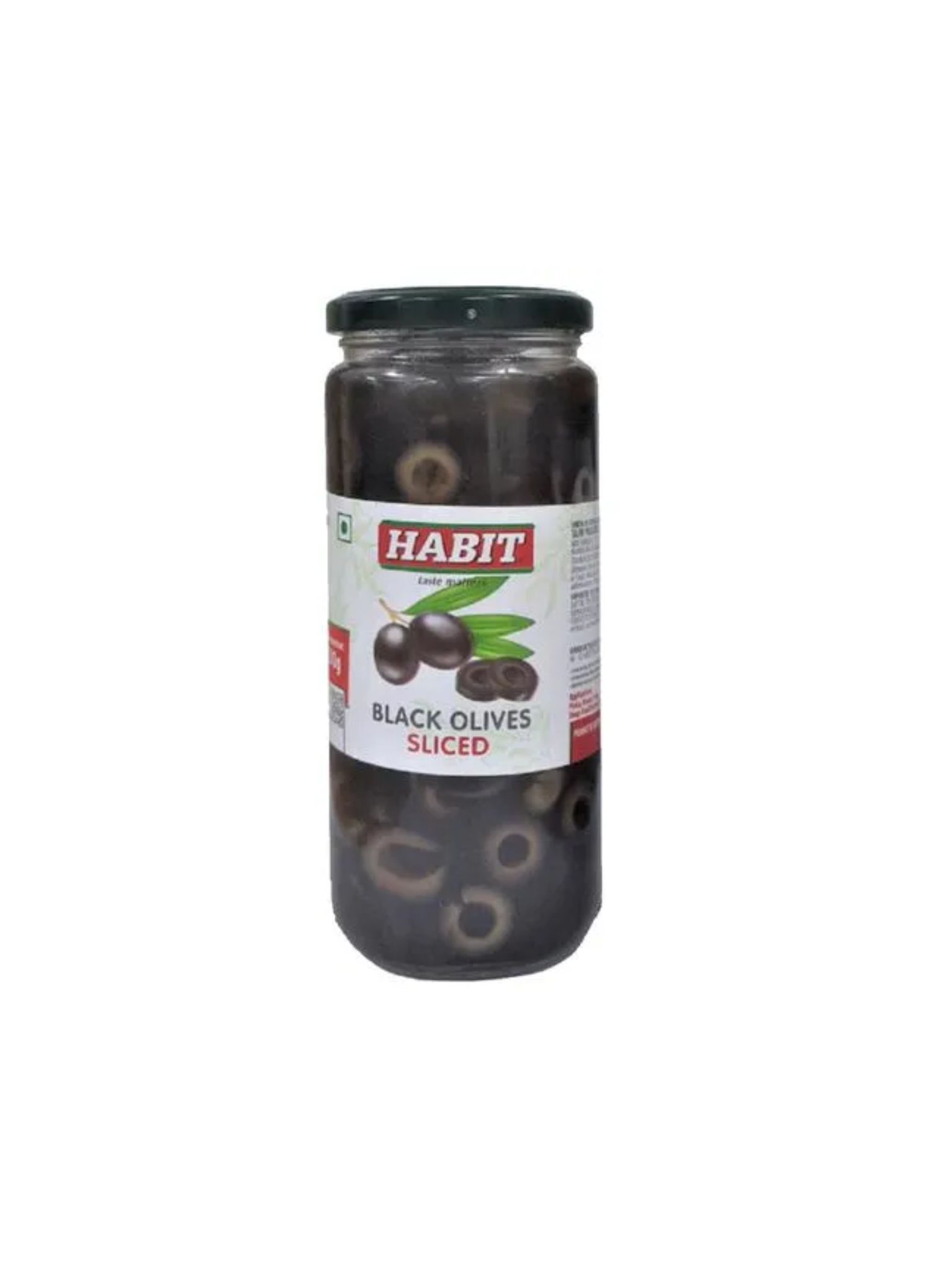 HABIT - Black Sliced Olives, (430 - 440 gm)