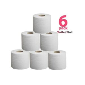 Toilet Paper Roll (2 Ply), 200 Pulls (Pack of 6) 6 pc