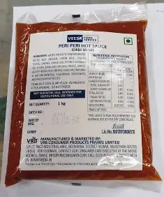Veeba - PERI PERI SAUCE HOT - 1KG